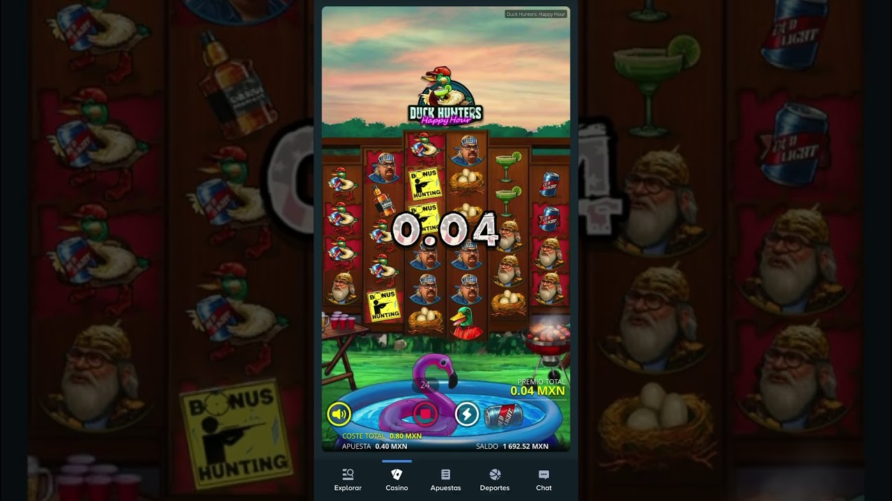 Búscanos bonus en DUCK HUNTERS HAPPY HOUR