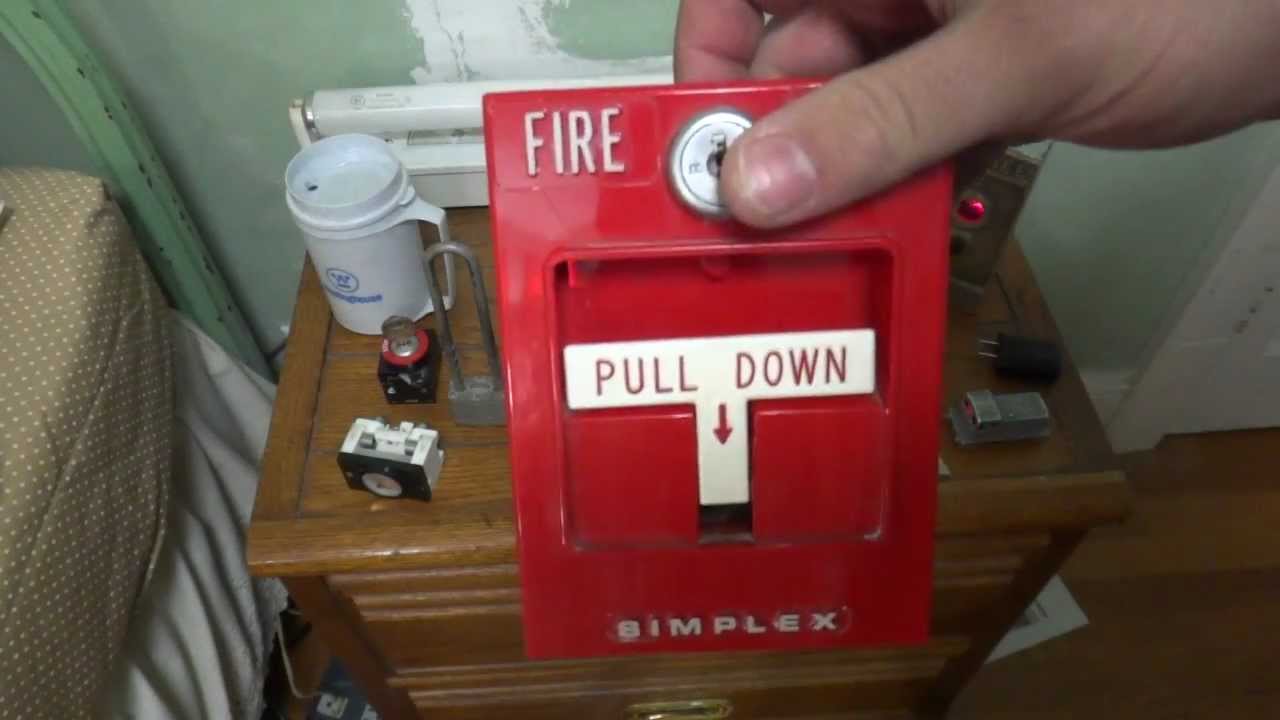 Unboxing an Awesome Simplex fire alarm, elevator buttons, and a padlock from FB fan Dan G.