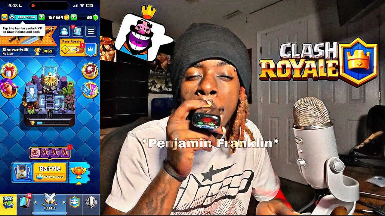 ASMR ~ CLASH ROYALE off the Penjamin 
