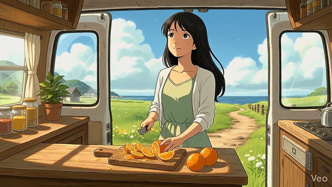 Home feels closer when the ocean breeze moves through open van doors….