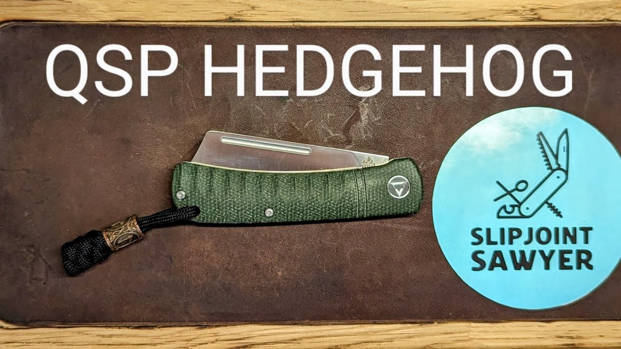 QSP Hedgehog Green Canvas Micarta - QS142-A
