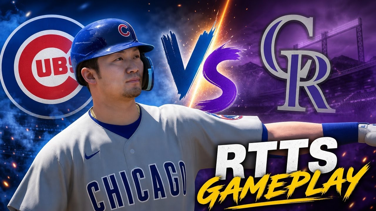 MLB The Show 24 Gameplay | RTTS |  Cubs vs Rockies