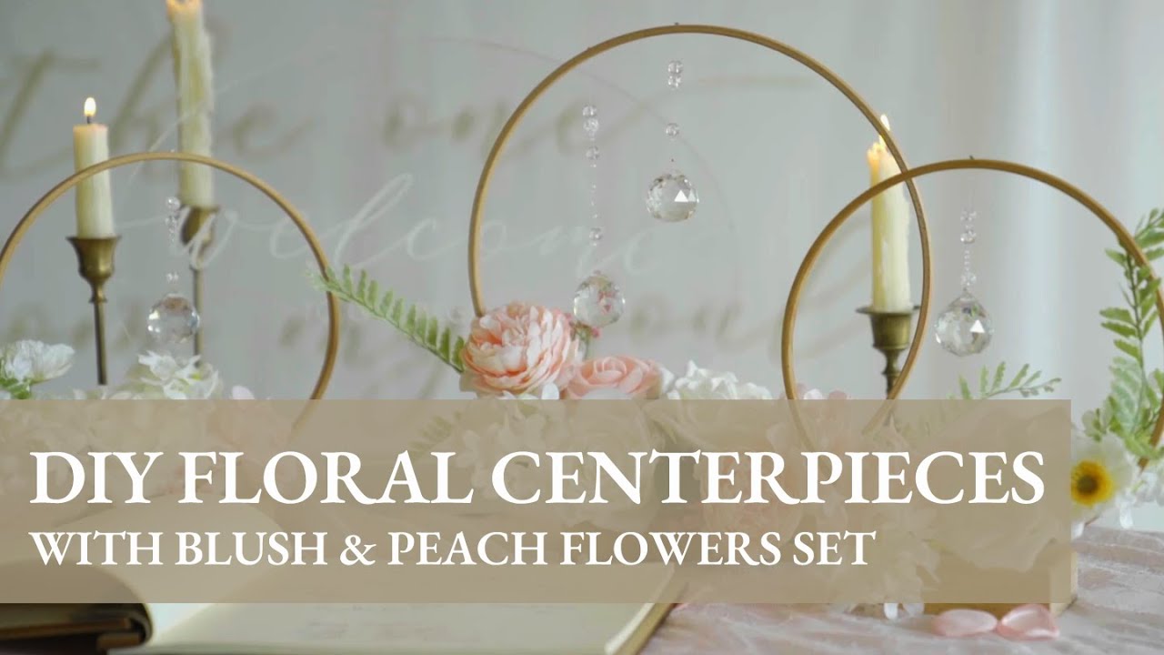 Ling's Tutorial: how to make centerpieces with handcrafted crystal wood rings
