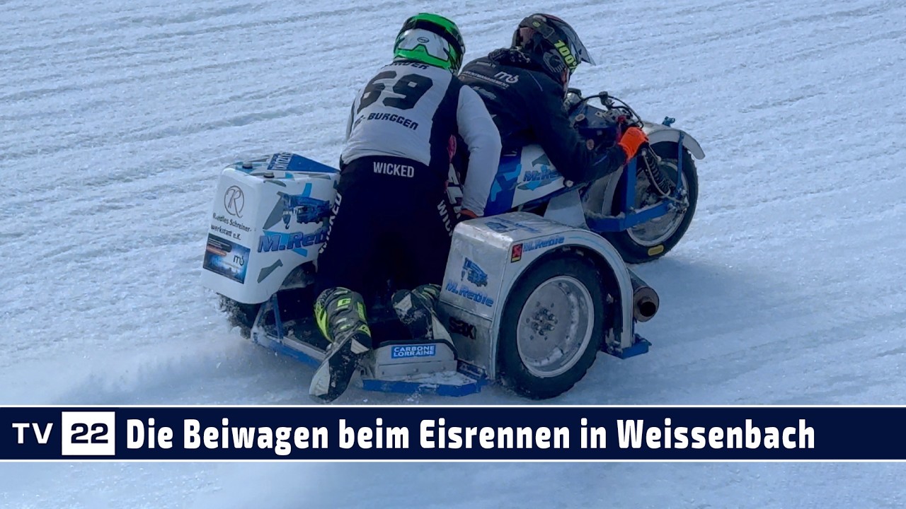 MOTOR TV22: Die besten Bilder der Beiwagen beim Eis Rallye Cross | Eisrennen Weissenbach 17.01.2026