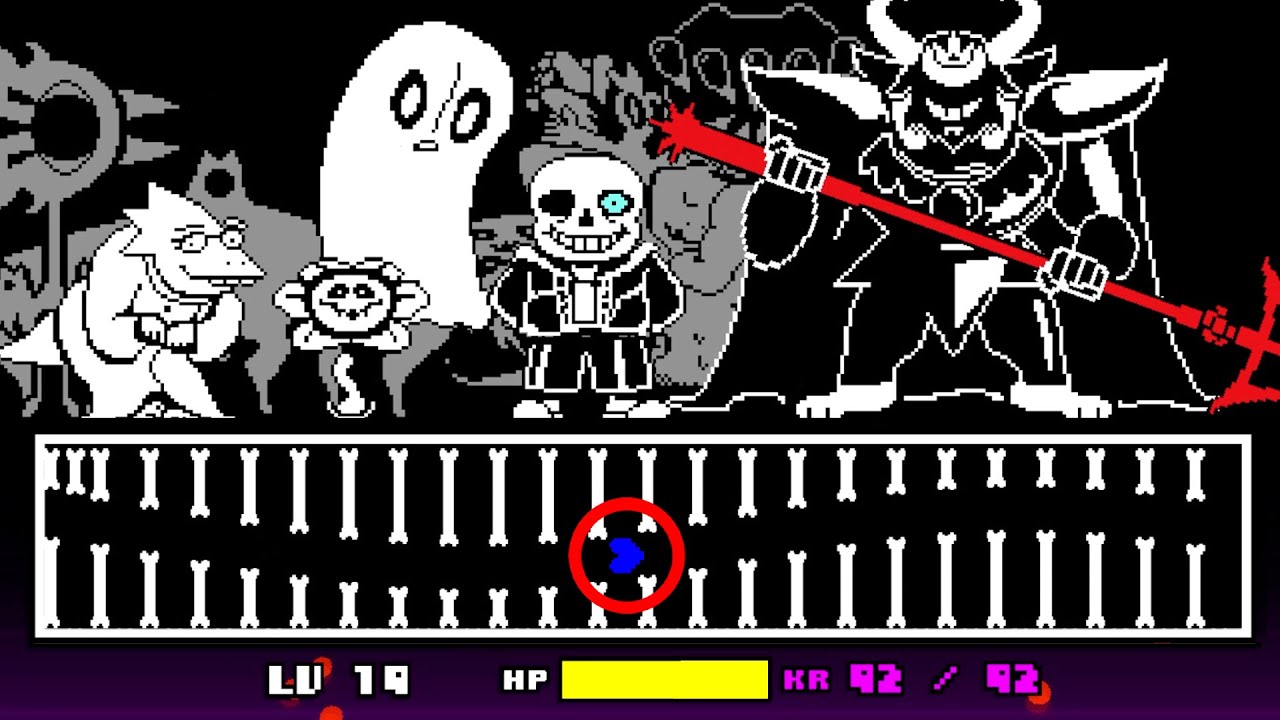 Undertale, mas todos os monstros ajudam o Sans