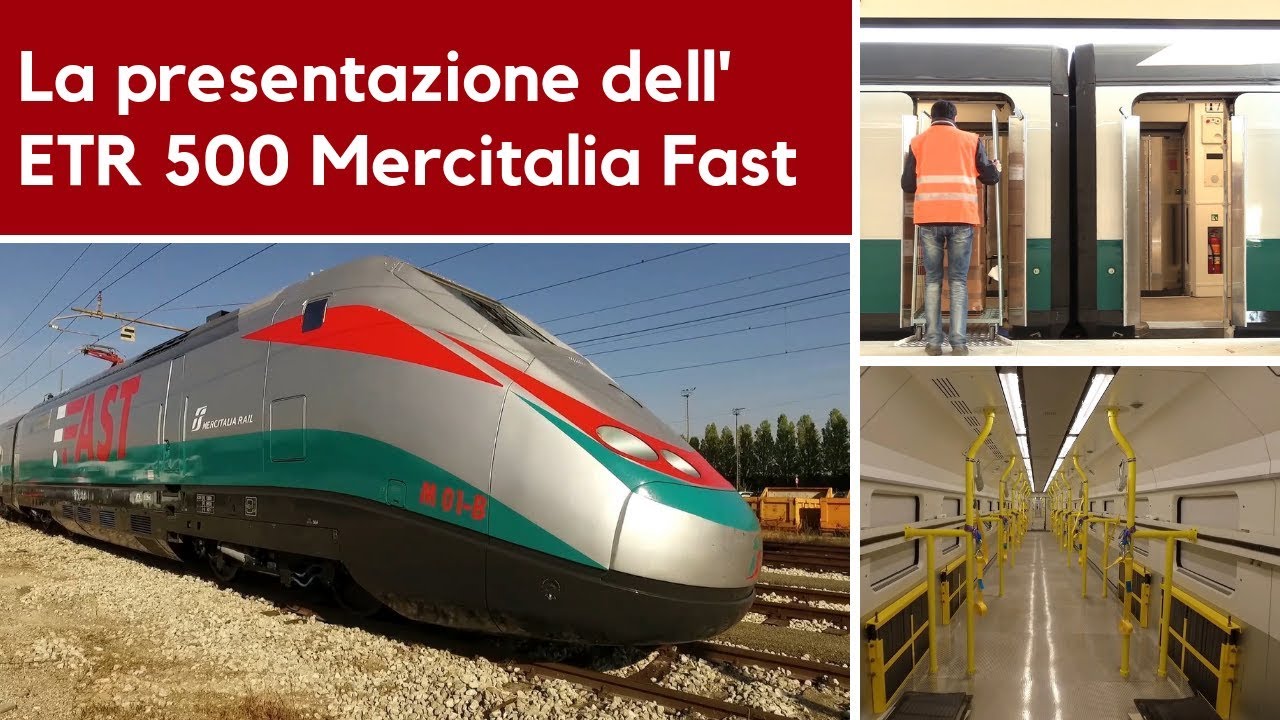 La presentazione dell'ETR 500 M 01 Mercitalia Fast