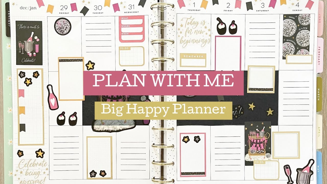 PLAN WITH ME | BIG HAPPY PLANNER | New Year | Dec. 29.- Jan. 4.2026