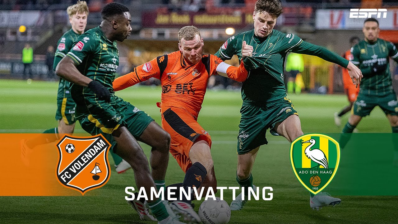🟥 RODE kaart, 3️⃣ GOALS & HEERLIJKE volley! | Samenvatting FC Volendam - ADO Den Haag