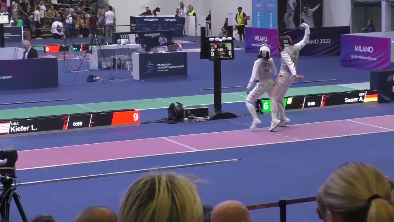 World Championships 2023 SWF - L8 - Lee Kiefer USA v Anne Sauer GER