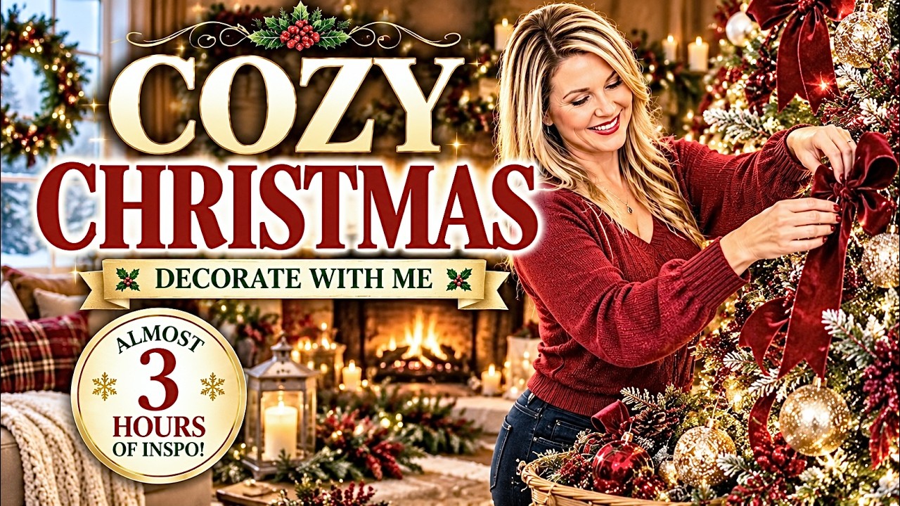 🎄 CHRISTMAS DECORATE WITH ME MARATHON | Almost 3 Hours of Cozy & Elegant Christmas Inspiration 