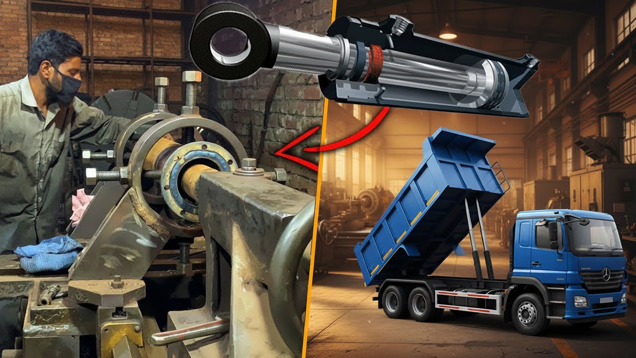 Amazing Manufacturing Process of High-Tonnage Hydraulic Jack Cylinder for Dump Trucks