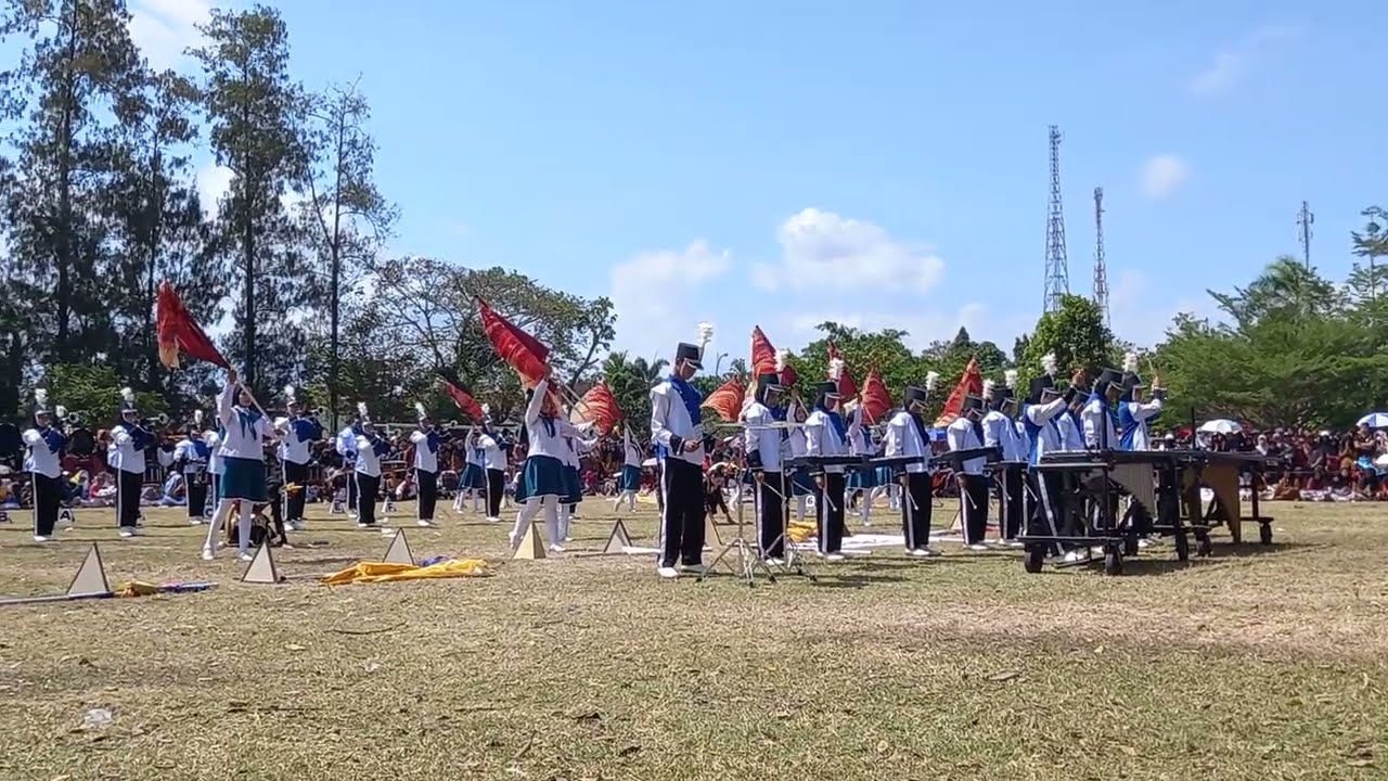JUARA 1 Display Marching Band SMAN 1 Wates Kulon Progo DIY-HUT RI Ke 79 #drumband #hutri #kulonprogo
