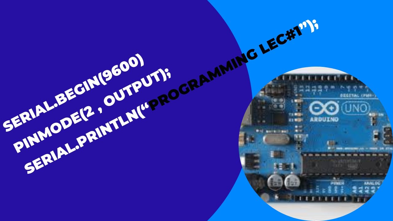 Arduino Programming Lec#1|| what is || Serial.begin || pinMode || Serial.print
