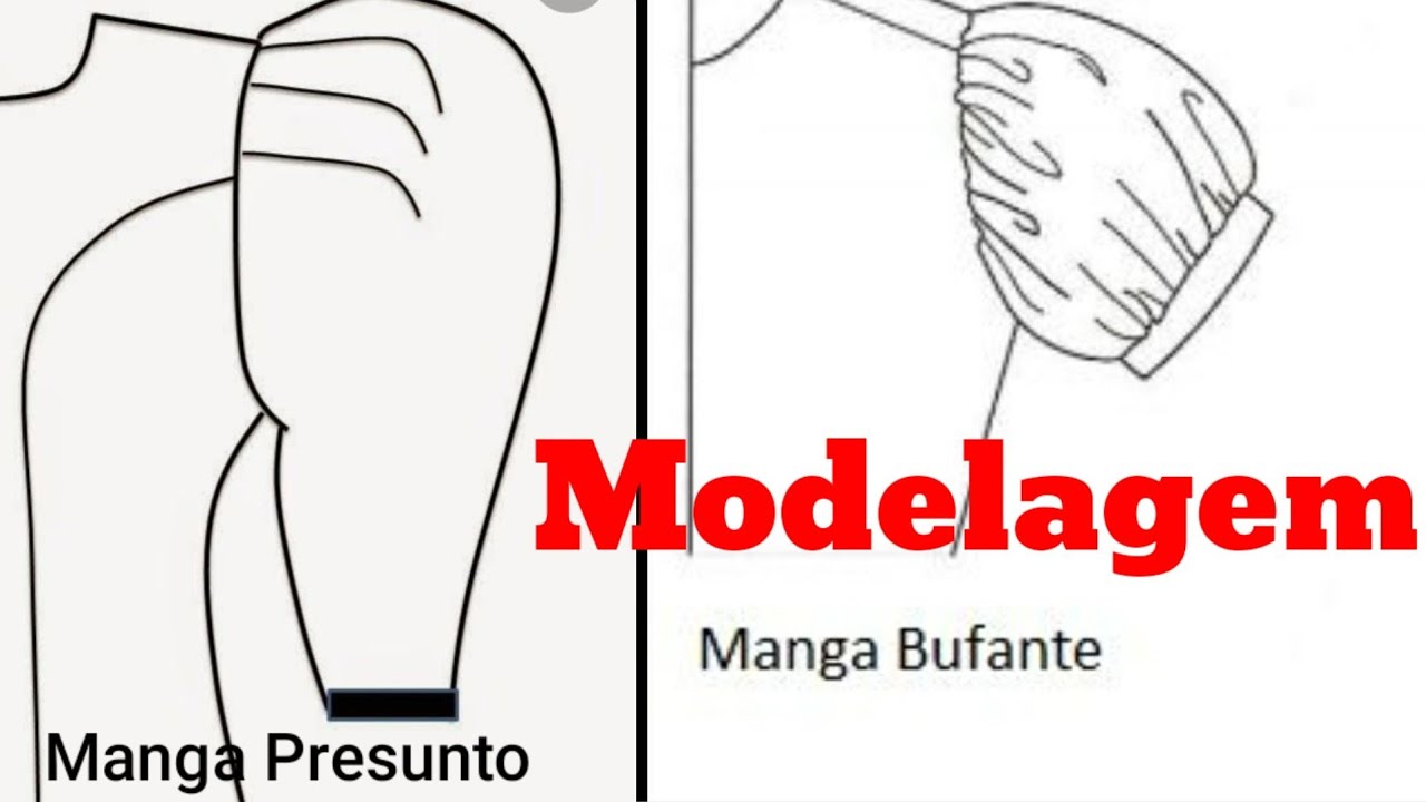 ✅️DIY Como fazer Modelagem de Manga Bufante/Presunto_Costura fácil para  iniciantes Gisleide Novelo