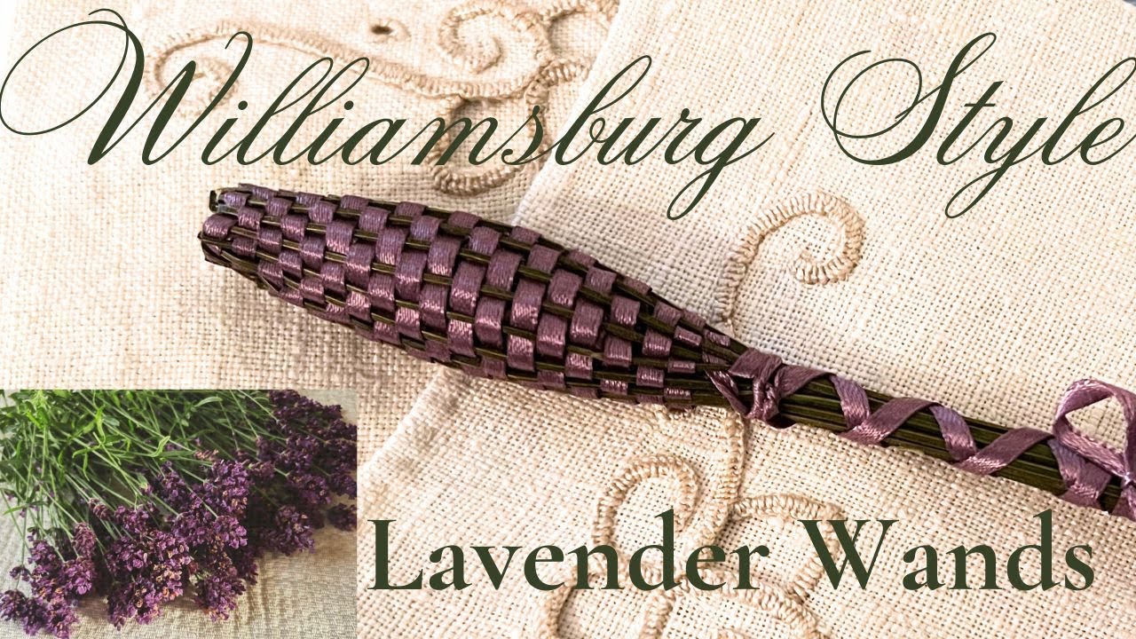 Making Lavender Wands the way I learned as a Living History Docent ✨