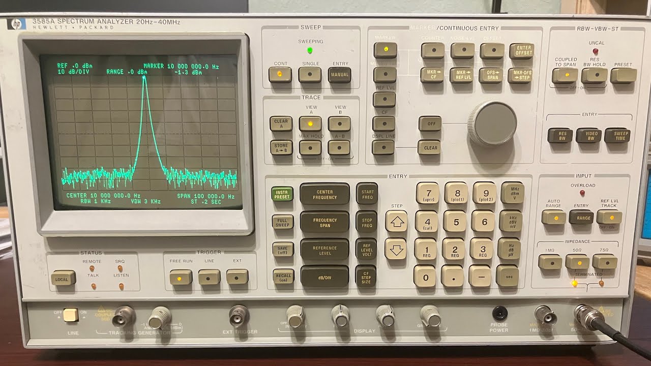 HP 3585A Spectrum Analyzer Part 1