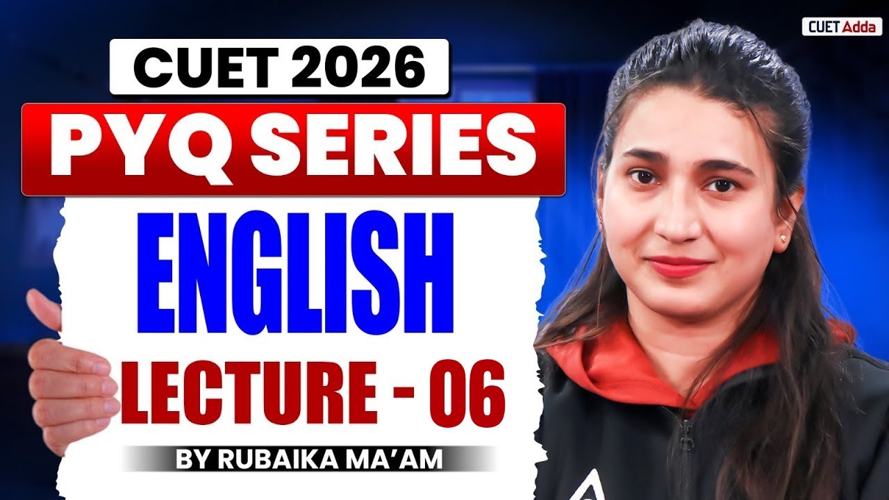 CUET 2026 English | Previous Year Question | CUET English PYQ Lecture 06 | By Rubaika Ma'am