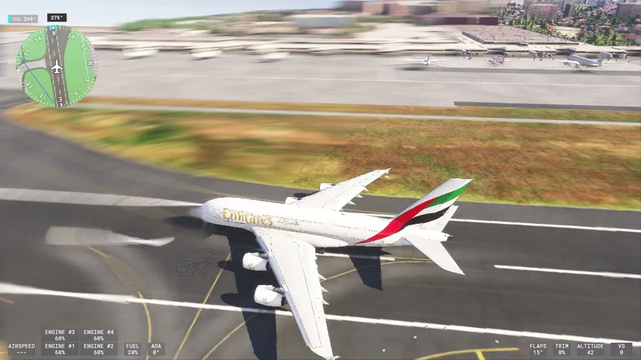 Landing & Taxi to Gate: MSFS 2024