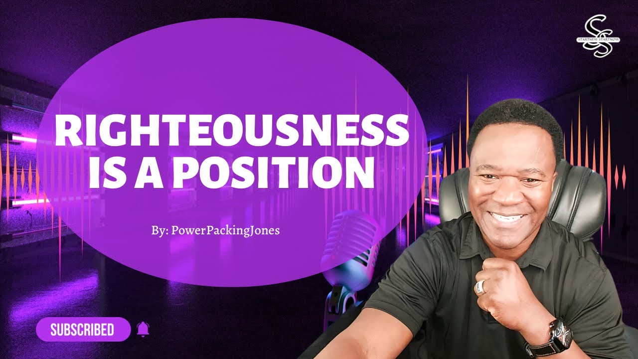 Righteousness Is a Position — Not a Performance | Romans 5:19