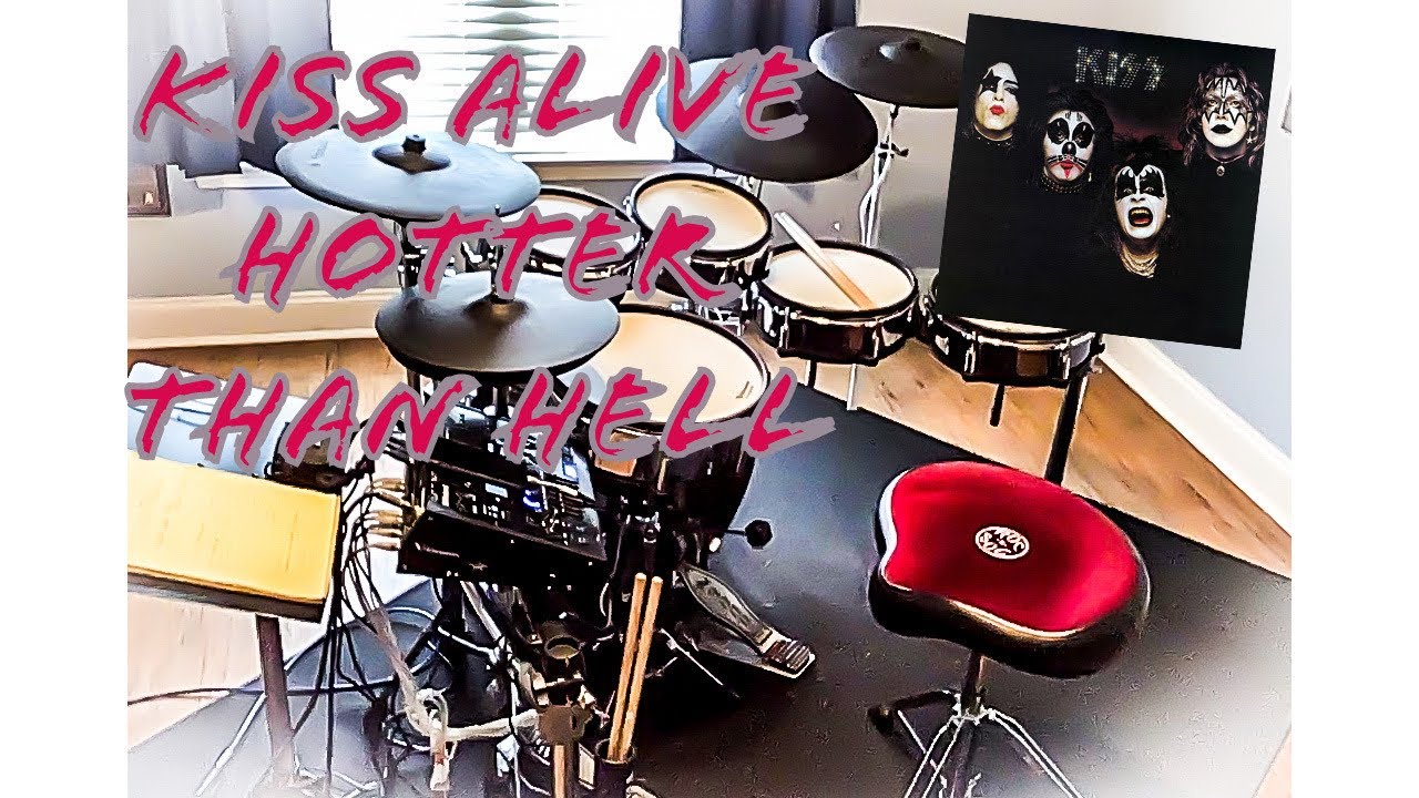 Hotter than He//, Kiss Alive drum cover 💋 