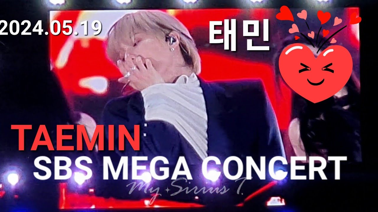 Full 20240519 Taemin💥 Guilty + Move + Criminal +Talk SBSMEGACONCERT 태민 길티 무브 크리미널 메가콘서트