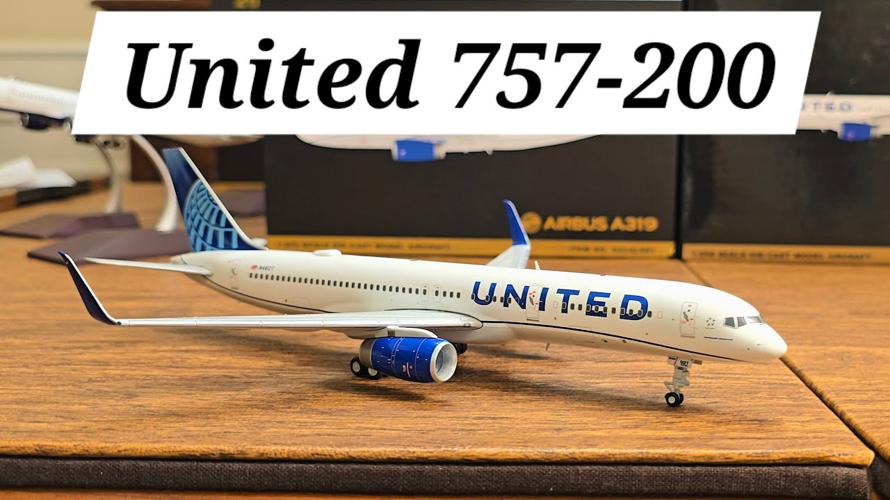 Gemini Jets 1/200 United 757-200 Unboxing + Comparison 4K