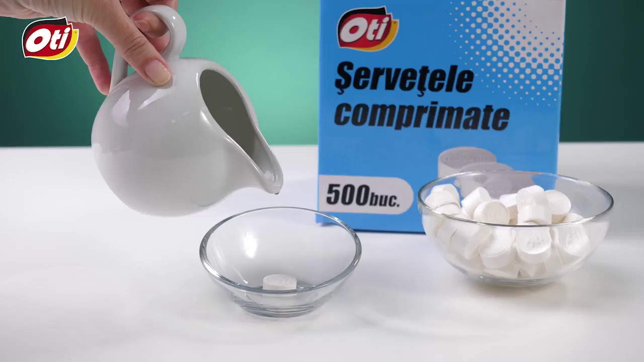 Servetele comprimate