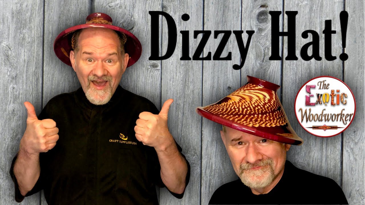 Exotic Wooden Dizzy/Tornado/Twister Hat (Bowl)