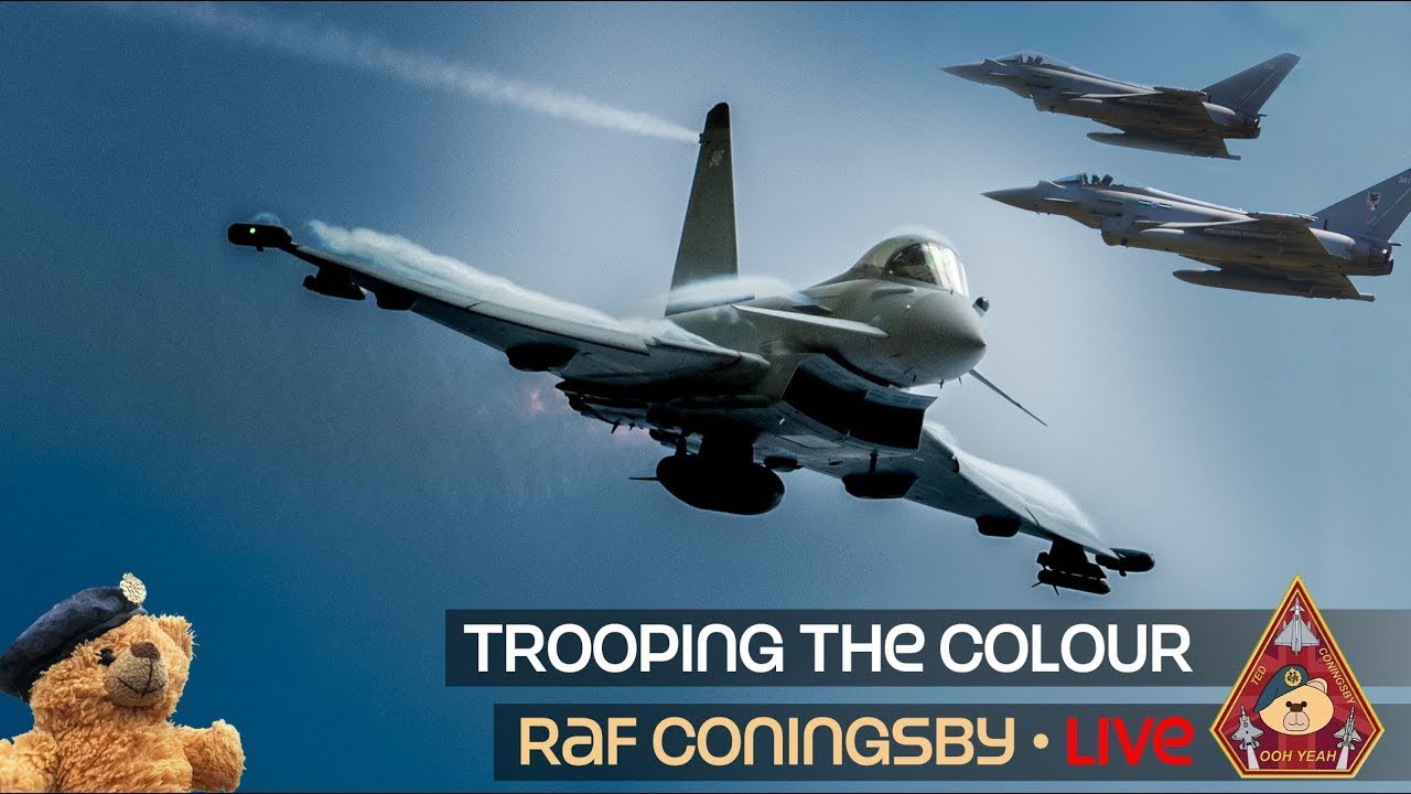 LIVE KING'S BIRTHDAY SPECIAL TROOPING THE COLOUR RED ARROWS, TYPHOON & BBMF &bull; RAF CONINGSBY 13.06.26
