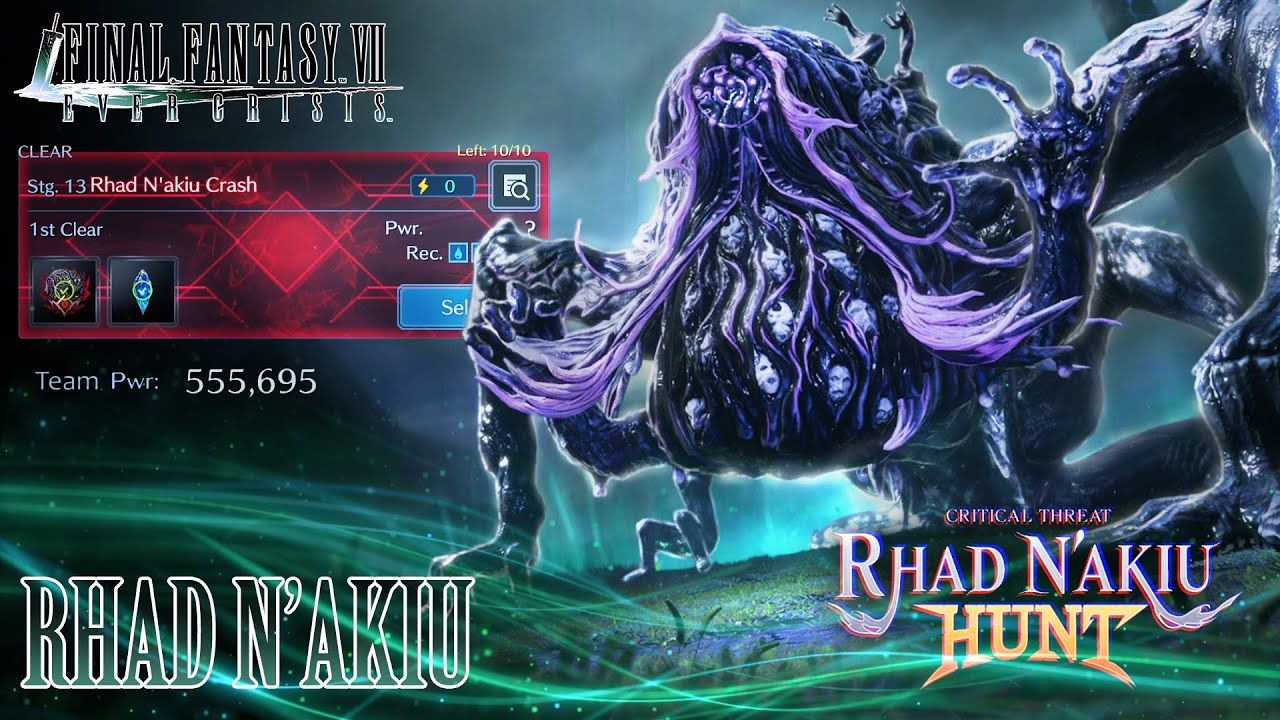 Rhad N'akiu Solo Crash guide - Critical Threat Event || Final Fantasy VII Ever Crisis