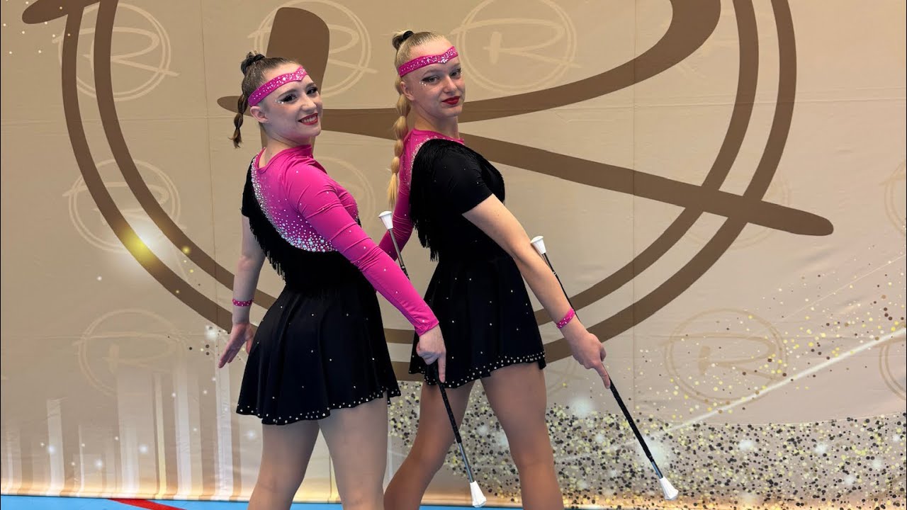 Reinas Pelhřimov - duo baton seniorky 2025 - Magdaléna Krejčí, Markéta Pokorná