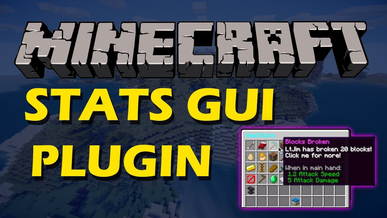 Check your stats in Minecraft with Stats GUI Plugin