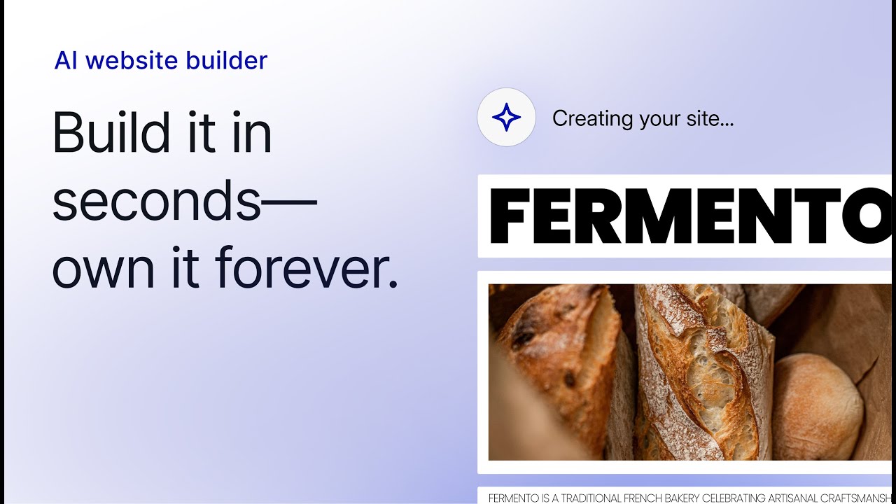 Build Your Website in Seconds with Our AI Website Builder