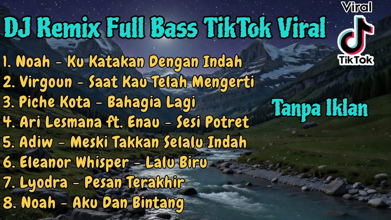 DJ Remix full bass Noah Virgoun Lyodra Sedia aku sebelum hujan tiktok viral jedag jedug cover AI
