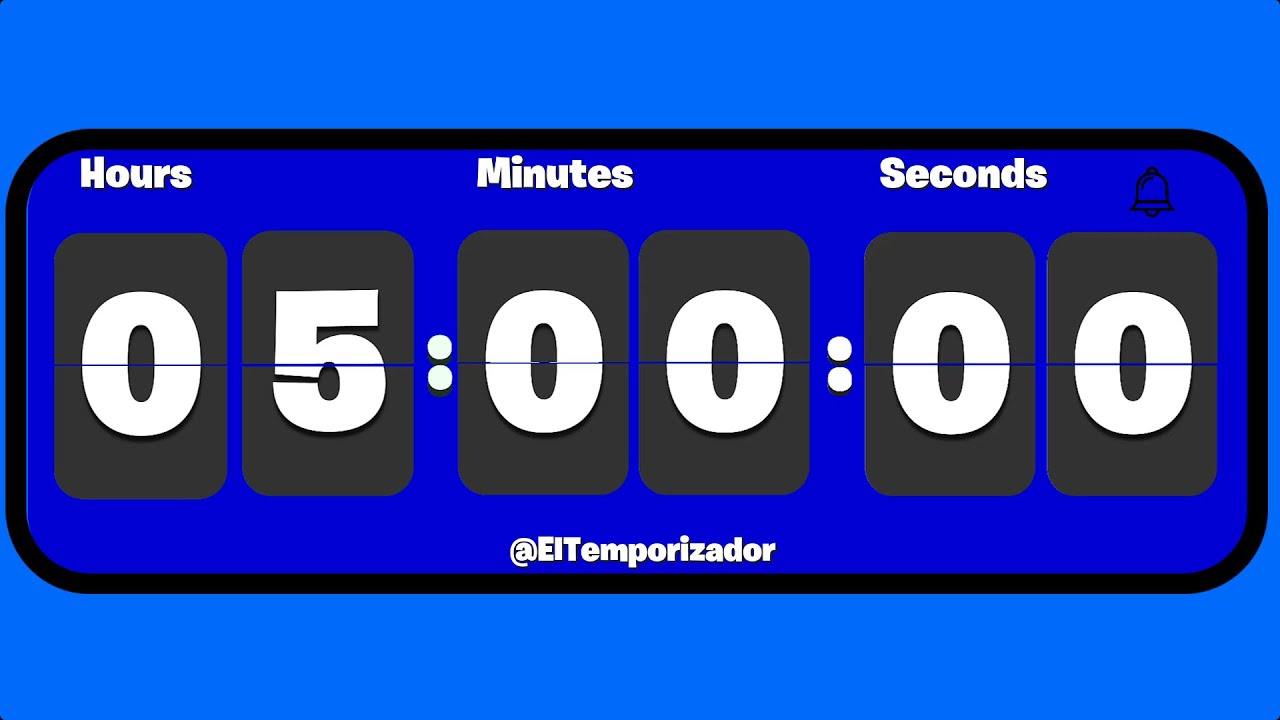 ⏳ 5-часовой таймер для учебы и глубокой работы ⏱️ Таймер обратного отсчета с механическим звуком