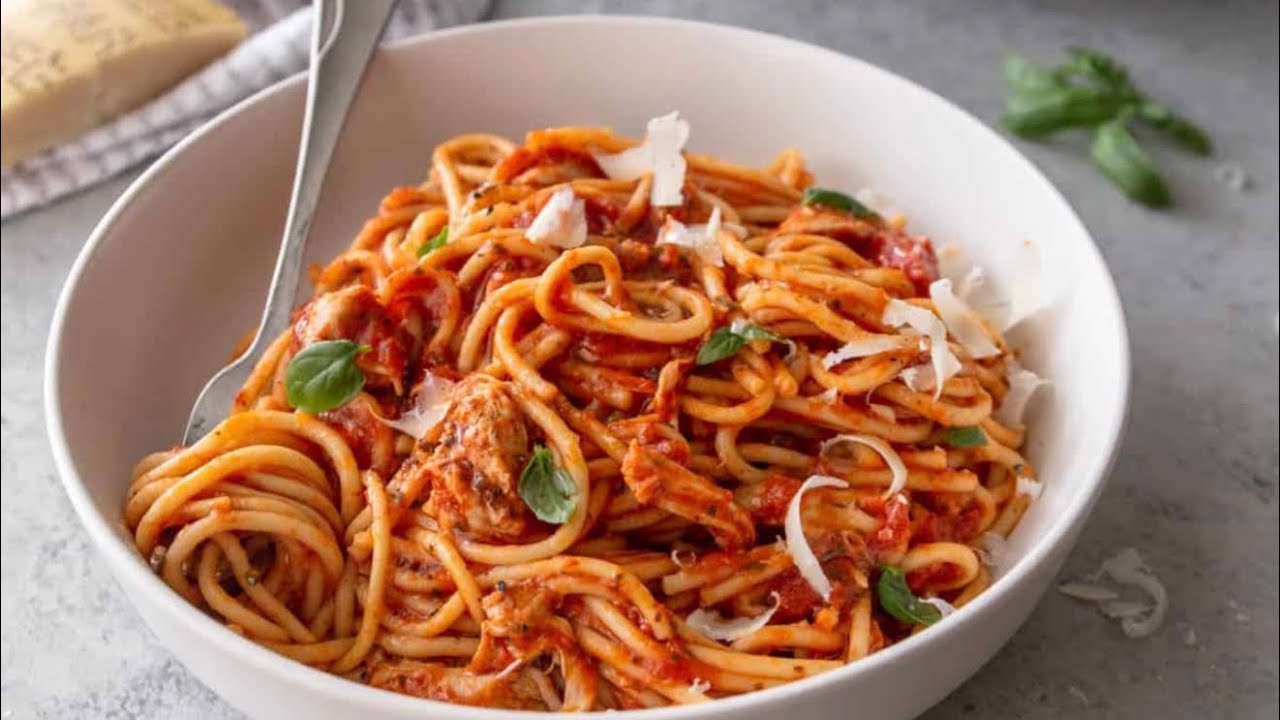 Easy chicken spaggetti recipe|The perfect spaghetti recipe