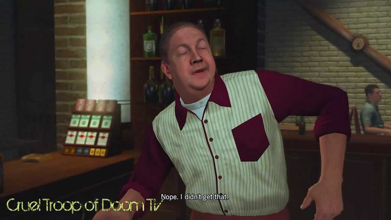 L.A. Noire: Идеальный допрос — Бенни Клафф в баре «У Барона» [Дело об убийстве в белой туфле]