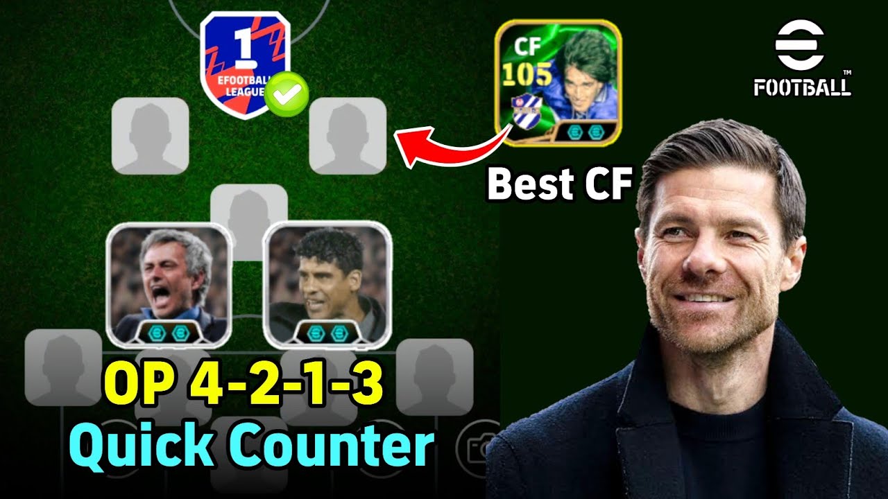 100% попадание в Дивизион 1 🔥 Лучшая быстрая схема 4-2-1-3: пошаговое руководство ✅ eFootball 2026