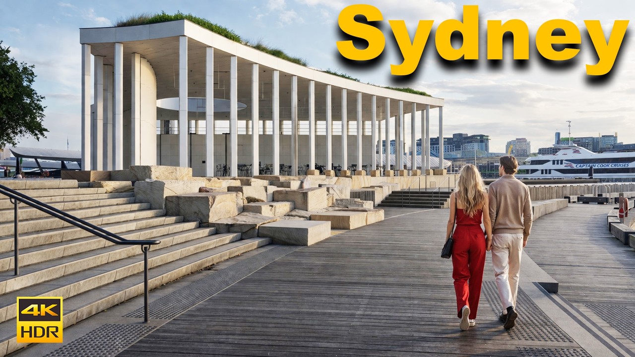 Sydney Australia Walking Tour - Barangaroo to Wynyard During the Rush Hour