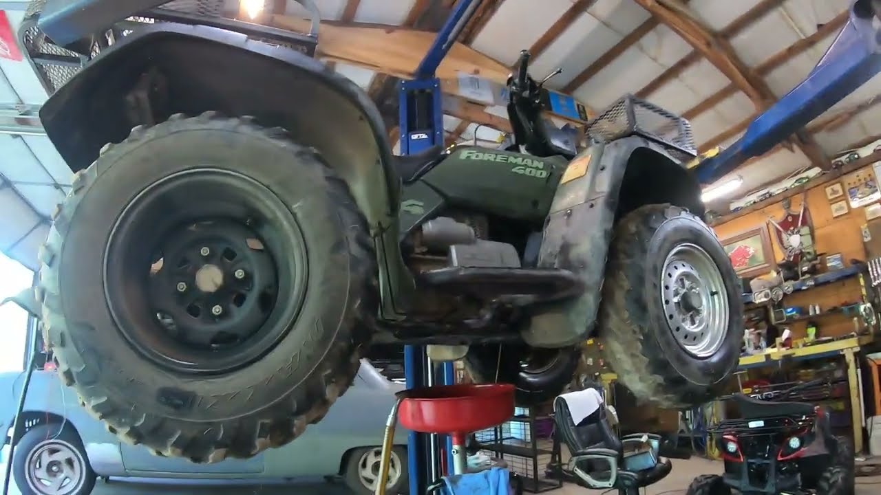 Как заменить масло в Honda Foreman 400 Fourwheeler