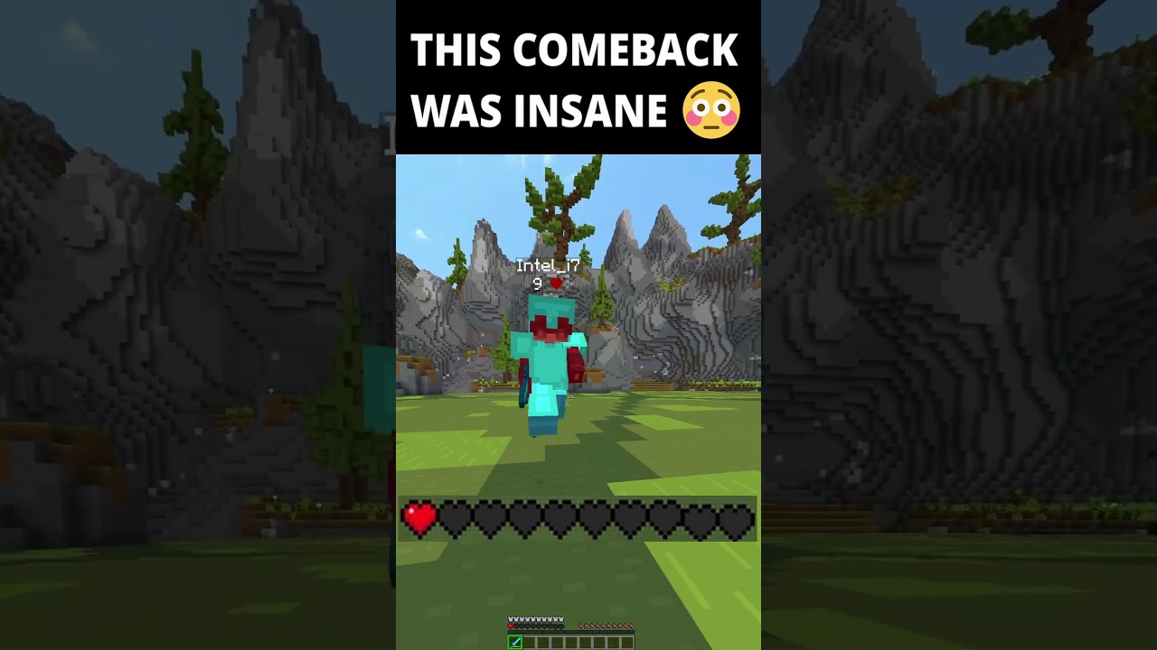 El COMBACK m&aacute;s LOCO #minecraft #shorts #pvp