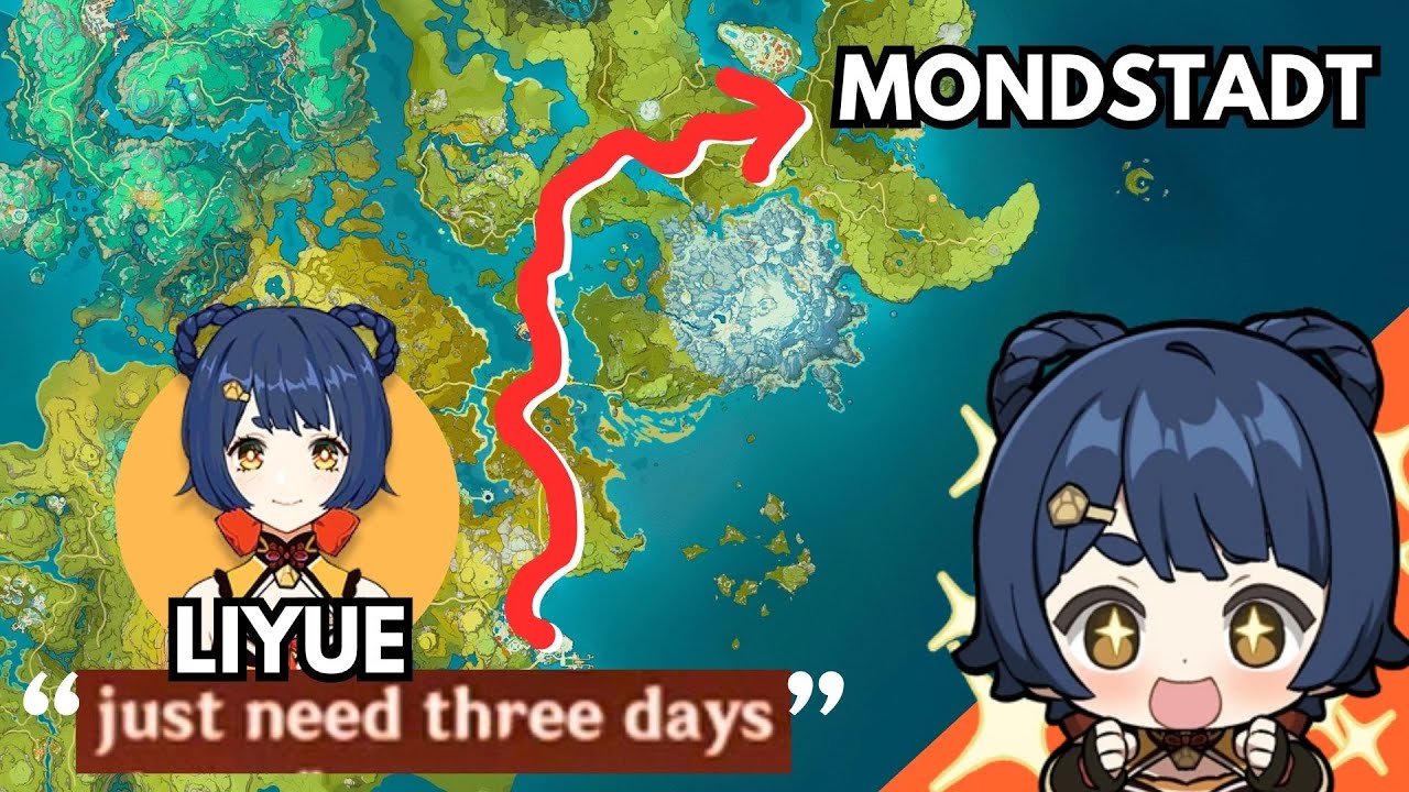 Does it Really Takes 3 Days From Liyue to Mondstadt?