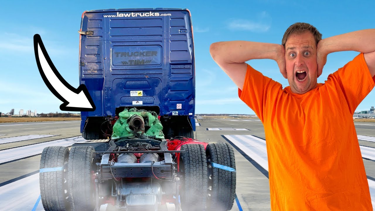WORLDS FIRST *MID-ENGINED* VOLVO FH V8 TOP SPEED RUN!! | #truckertim
