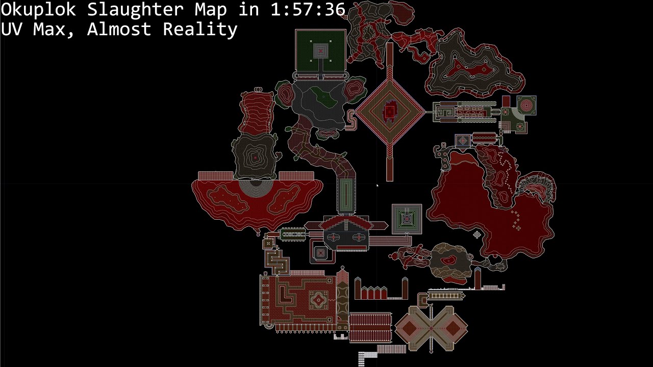 Doom 2: Okuplok Slaughter Map in 1:57:36 [TAS]