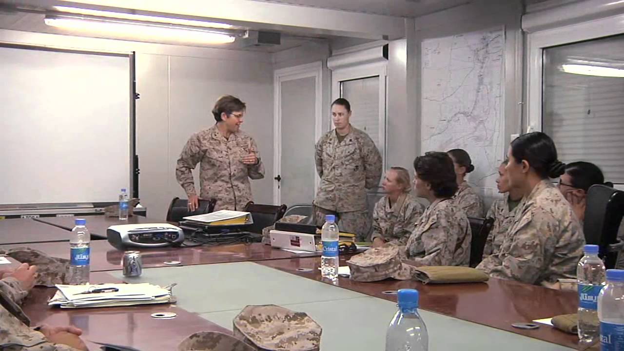 Marine Corps Chaplain visits Female Engagement Team