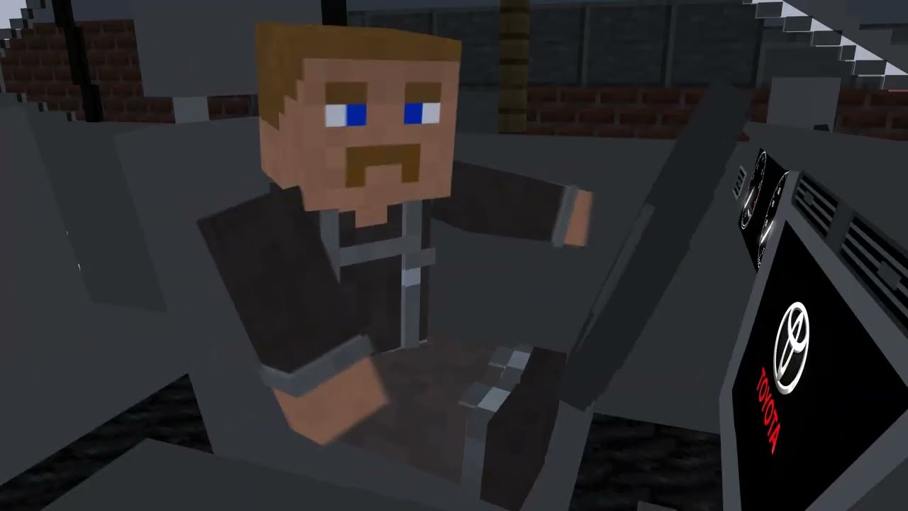 GTA Inspired Minecraft test animation | Mine-imator