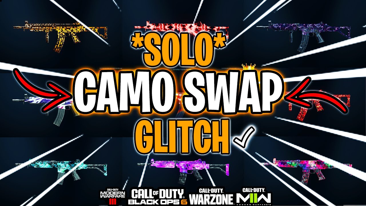 *SOLO* Camo Swap Glitch (MW3/MW2 CAMOS ON BO6 GUNS|BO6 CAMOS ON MW3/MW2 GUNS)