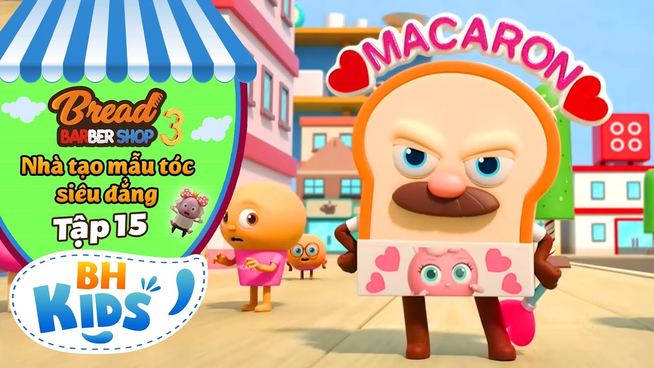 Nhà Tạo Mẫu Tóc Siêu Đẳng - Người Hâm Mộ Của Macaron - Hoạt Hình BreadBarbershop EP15 SS3