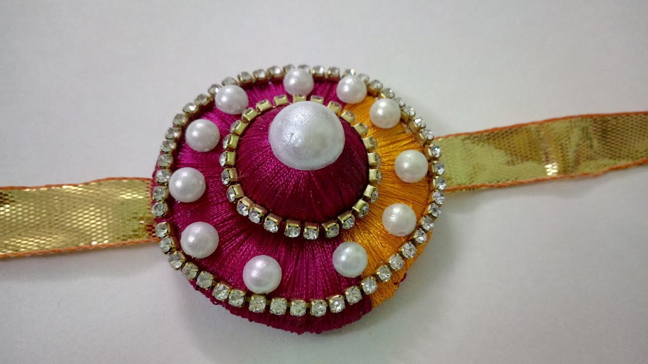 Silk Thread Rakhi Making Idea | CraftLas