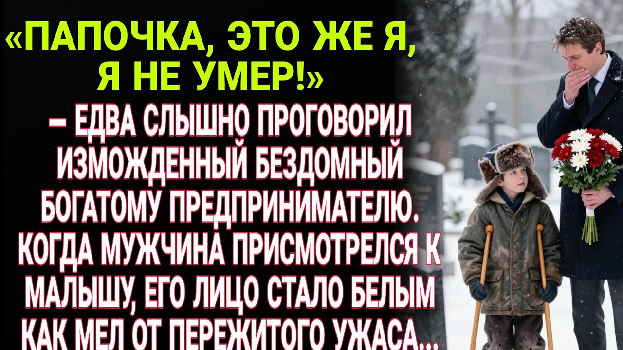 «Папа, это я, я жив!» — прошептал бродяга. Увидев мальчика, богач побледнел от ужаса.